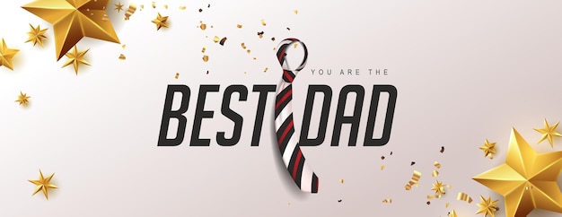 Happy Father's Day greeting banner