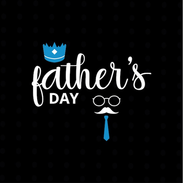 Happy father's day greeting card banner design Premium Vector