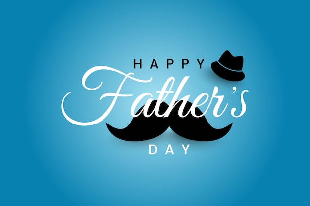 Happy father's day greeting card design