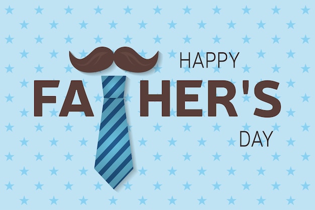 Happy father's day greeting card happy father's day poster vector