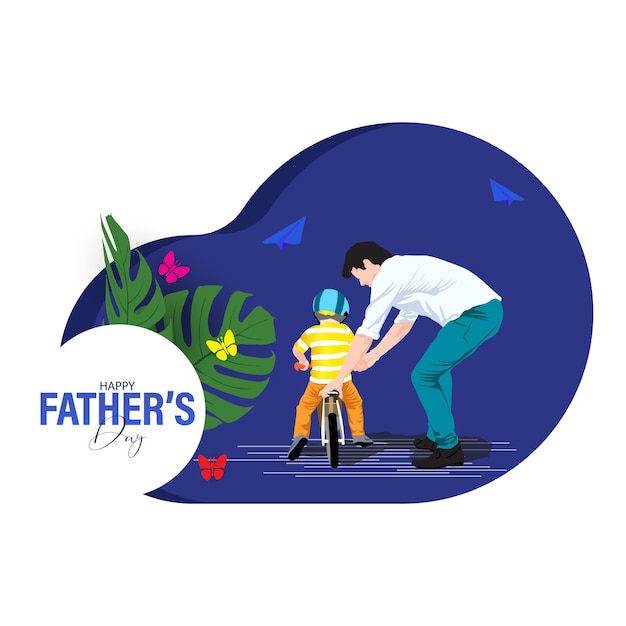 Happy father's day greeting card