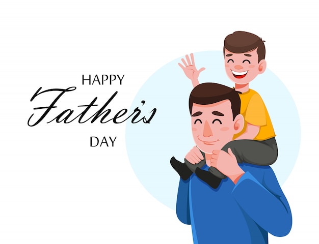 Happy father's day greeting card