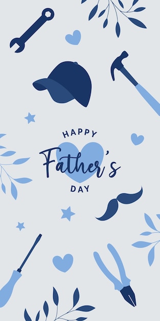 Happy father's day greeting for social media