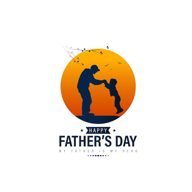 Happy Father's Day greeting Vector illustration