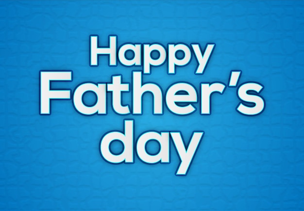 Happy Father's Day Greetings Card template illustration Love you DAD