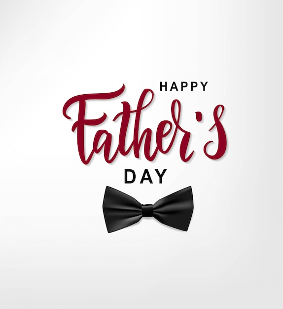 Happy father's day hand belettering tekst.