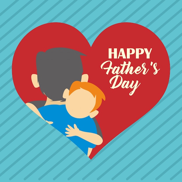 Vector happy father's day illustration