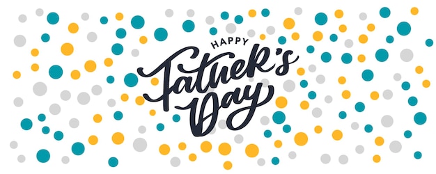 Happy Father's Day Kalligrafie wenskaart Banner Vector illustratie