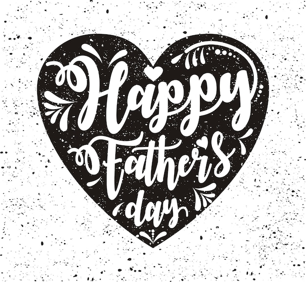 Vector happy father's day lettering