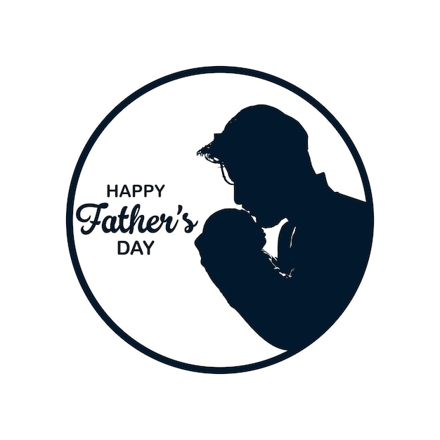 幸せな父の日のロゴ