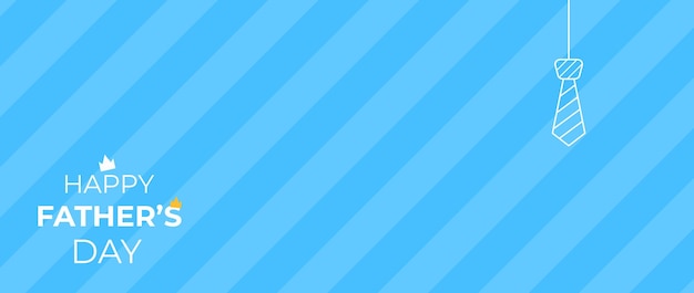 Vettore felice festa del papà poster sfondo blu stile minimalista con contorno icona tematica saluti e regali per la festa del papà illustrazione vettoriale