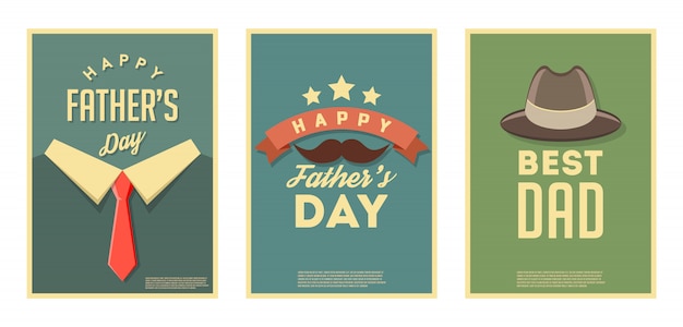 Happy Father's Day. Retro poster