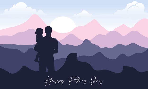 Vector happy father's day for social media post design