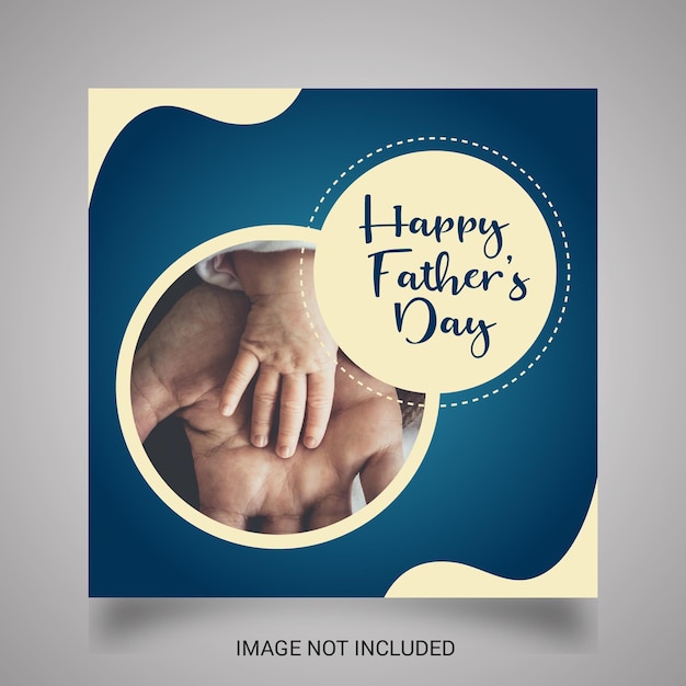 Happy Father's Day social media template design