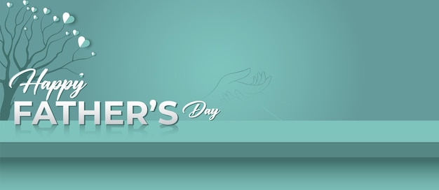 Happy Father's Day social media and web banner design