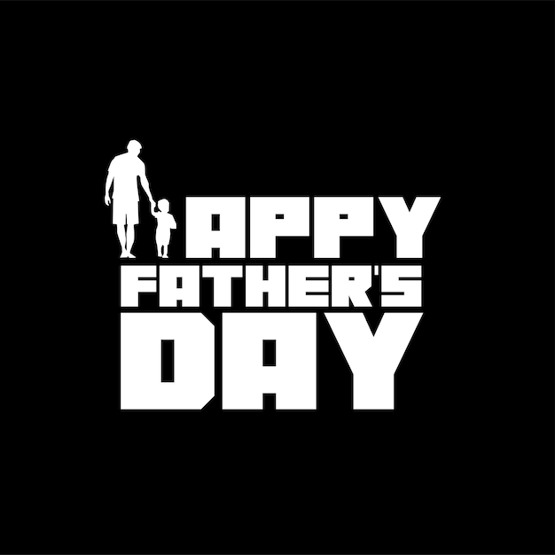 Happy Father's Day typografie Vector tekstontwerp