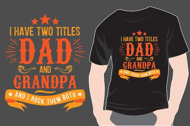 Vector happy father's day typography quote retro vintage tshirt design quotes vector premium vector