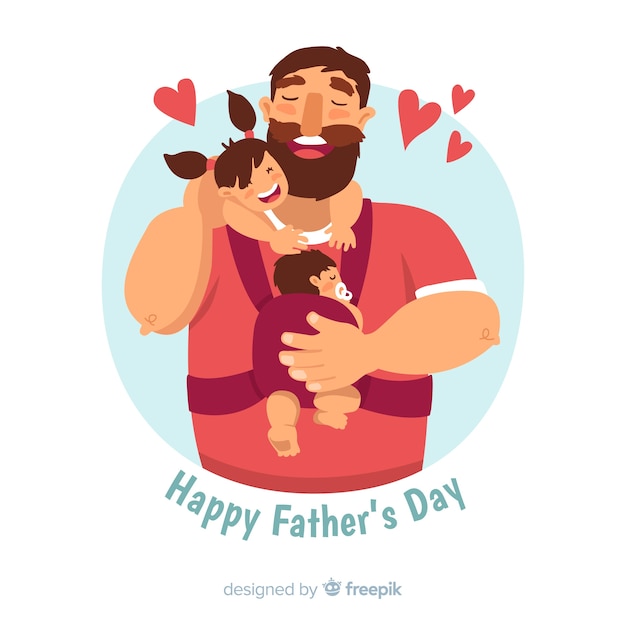 Vector happy father's day