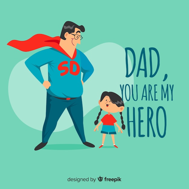 Vector happy father's day