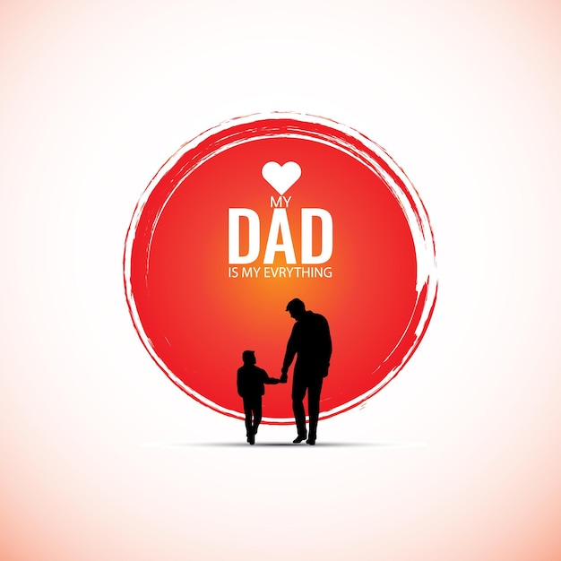 Happy fathers Day 3d illustration