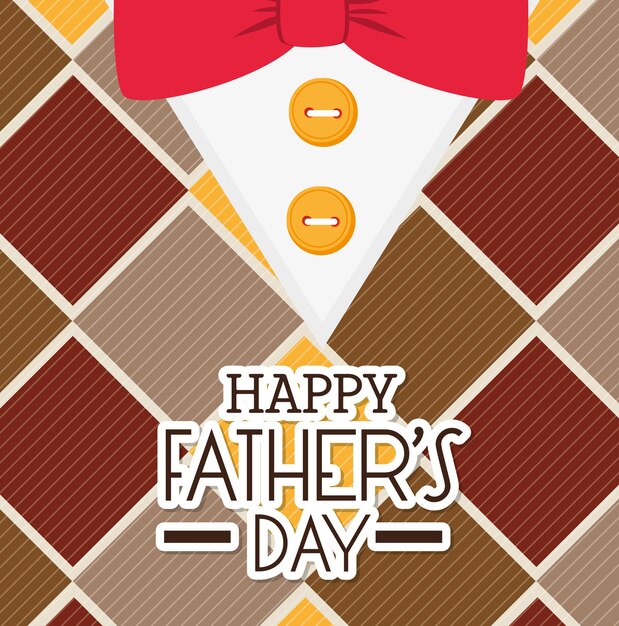 Happy fathers day card design.