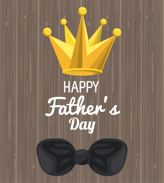 Vector happy fathers day card