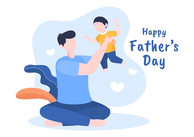 Happy Fathers Day Cartoon afbeelding