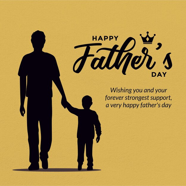 Vector happy fathers day celebration background design template