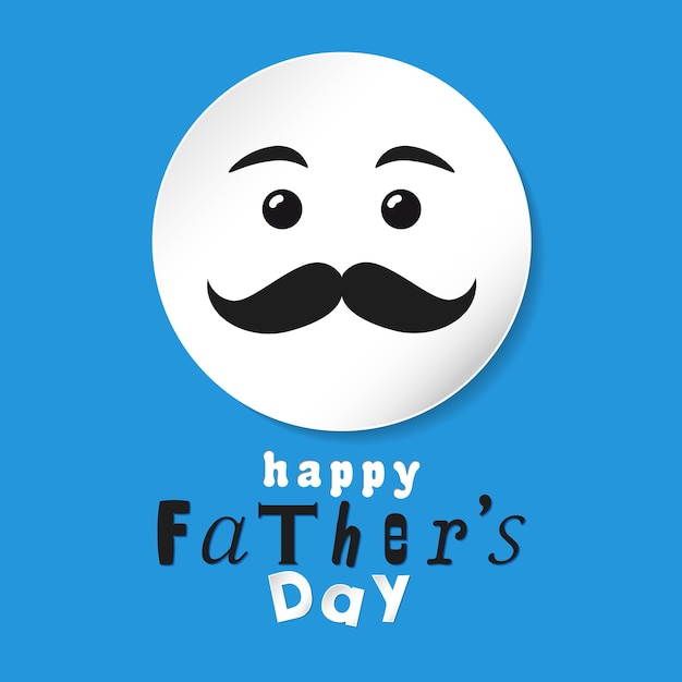 Happy Fathers day creatieve poster of pictogram Fathers Day web smile borden Geïsoleerd 3D grafisch ontwerp