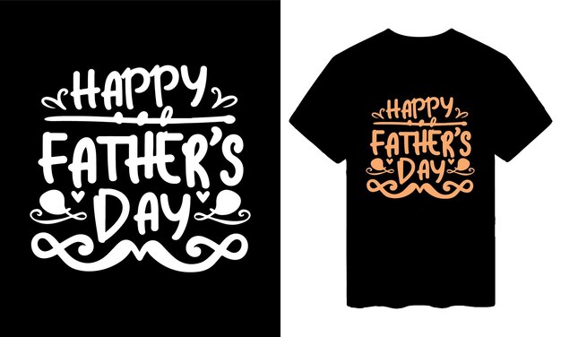 Happy Fathers Day creative typography tshirt vector design