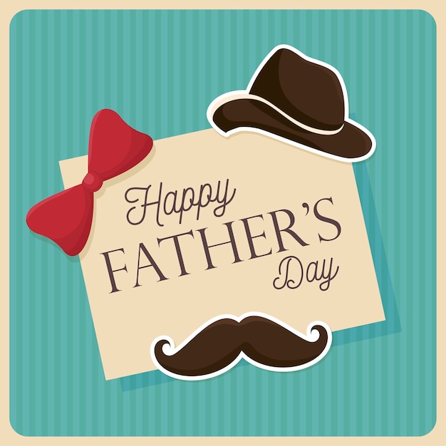 Vector happy fathers day design