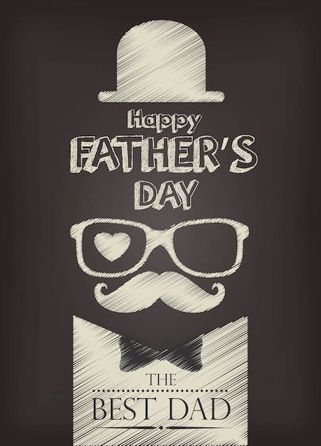 Vector happy fathers day design