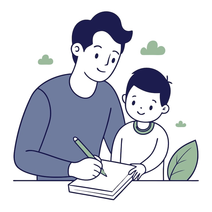Vector happy fathers day graphic elements