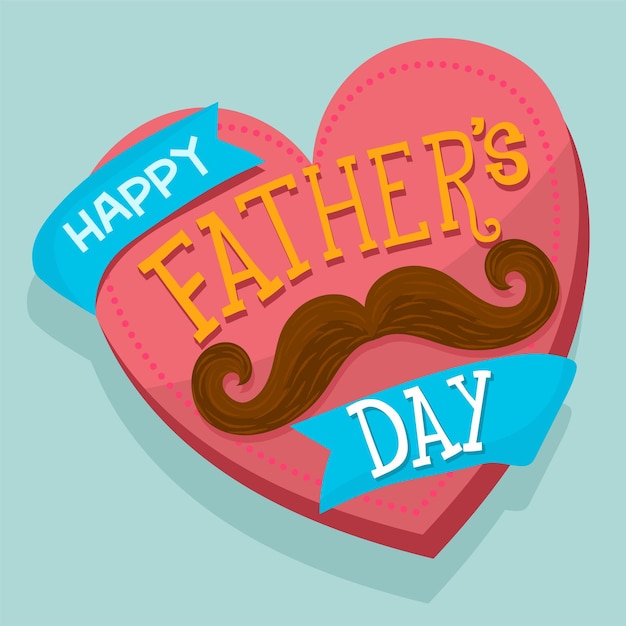 Happy fathers day greeting card Dad felicitation patch