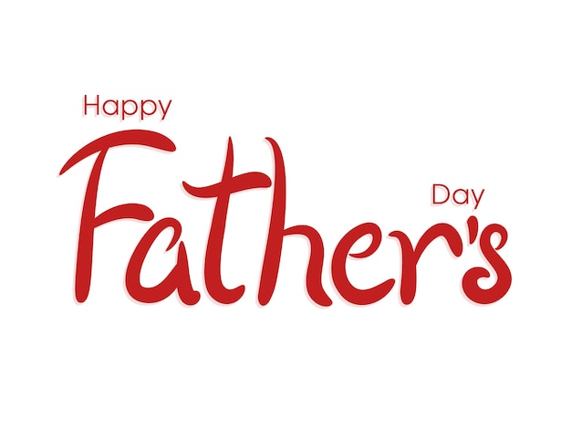 Happy fathers day greeting card design