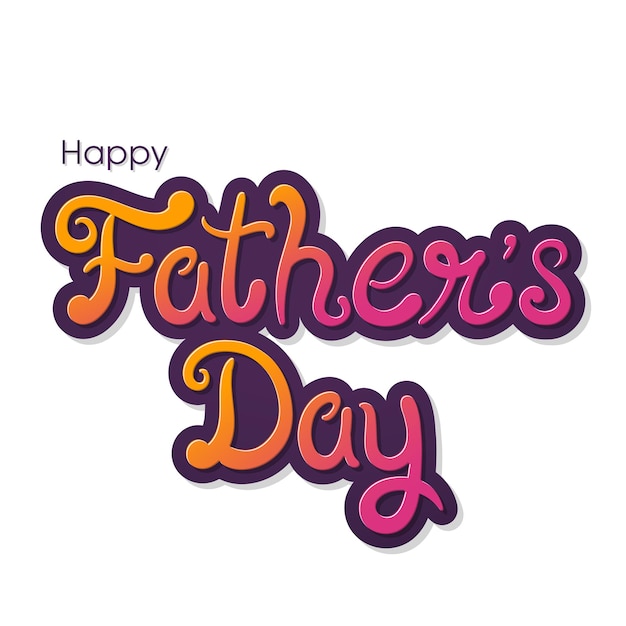 Happy Fathers Day greeting card design