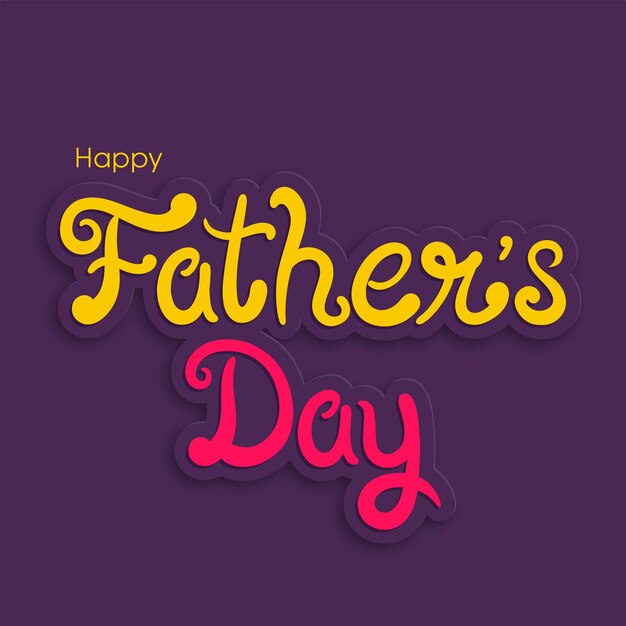 Happy Fathers Day greeting card design