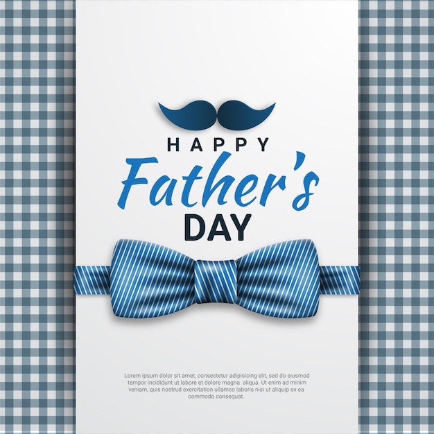 Vector happy fathers day greeting card