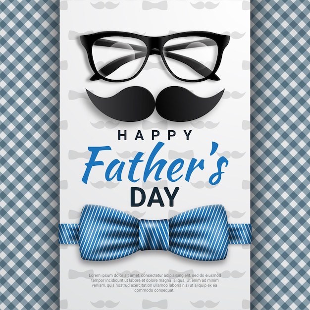 Happy fathers day greeting card