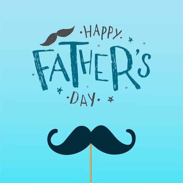 Happy fathers day greeting card