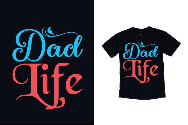 Happy fathers day handdrawn lettering vintage typography