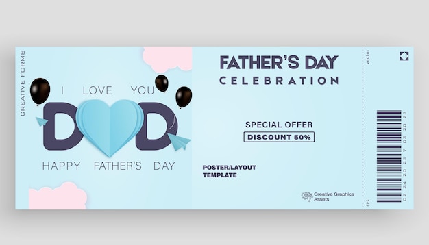 Happy fathers day happy fathers day poster or banner