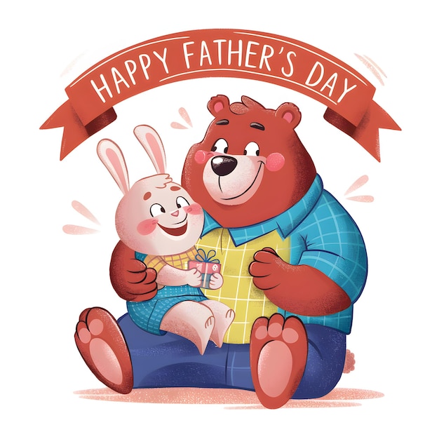 Vector a happy fathers day illustration to show our appreciation vector format