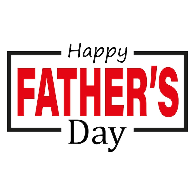 Happy Fathers Day Lettering design