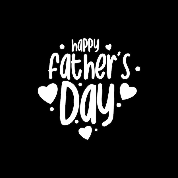 Happy Fathers Day lettering stock illustration vector