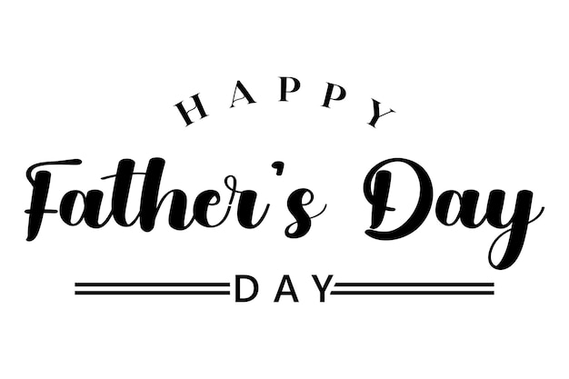 Vector happy fathers day lettering vector illustration