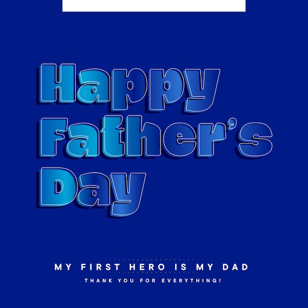 Happy Fathers day Poster Template