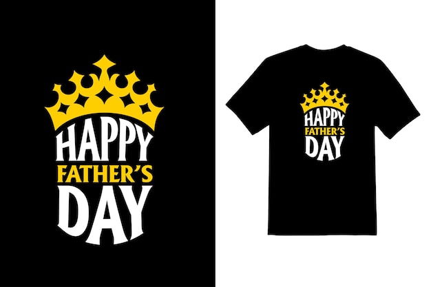 Happy fathers Day t shirt design template vector