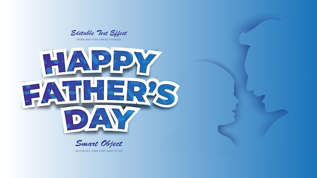 Happy fathers day text effect