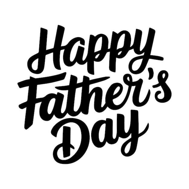 happy fathers day typography design